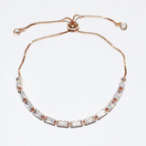 84611, CUBIC ZIRCONIA ADJUSTABLE BRACELET