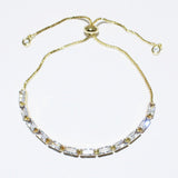 84611, CUBIC ZIRCONIA ADJUSTABLE BRACELET