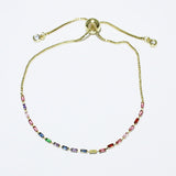 84612, CUBIC ZIRCONIA ADJUSTABLE BRACELET