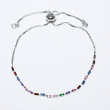 84612, CUBIC ZIRCONIA ADJUSTABLE BRACELET