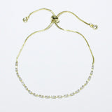 84612, CUBIC ZIRCONIA ADJUSTABLE BRACELET