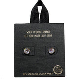 84706, 6MM ROUND CUBIC ZIRCONIA STUD EARRING