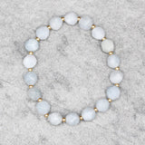 84724, FACETED BEAD STRETCH BRACELET