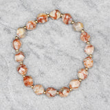 84724, FACETED BEAD STRETCH BRACELET