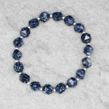 84724, FACETED BEAD STRETCH BRACELET