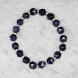 84724, FACETED BEAD STRETCH BRACELET