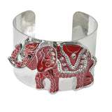 84779, EPOXY ELEPHANT CUFF BRACELET