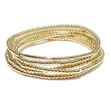 84855, MULTI BALL STRAND STRETCH BRACELET SET