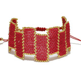 84934, SEED BEAD ADJUSTABLE BRACELET