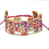 84934, SEED BEAD ADJUSTABLE BRACELET