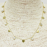 84955, DAINTY HEART CHARM NECKLACE