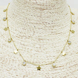 84956, DAINTY STAR CHARM NECKLACE