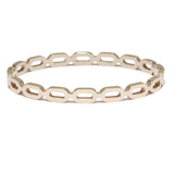 84967, OPEN OVAL METAL BRACELET *STAINLESS STEEL