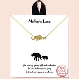 84973, "MOTHER'S LOVE" DAINTY ELEPHANT NECKLACE