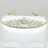 85071, RHINESTONE TIARA W/ COMB