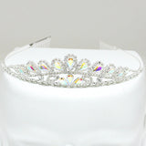 85071, RHINESTONE TIARA W/ COMB
