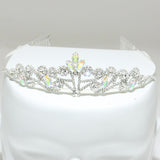 85073, RHINESTONE TIARA W/ COMB