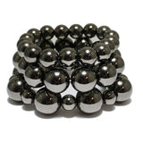 85076, PEARL 3PCS/SET STRETCH BRACELET