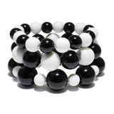 85076, PEARL 3PCS/SET STRETCH BRACELET