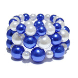 85076, PEARL 3PCS/SET STRETCH BRACELET