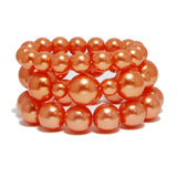 85076, PEARL 3PCS/SET STRETCH BRACELET