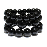 85076, PEARL 3PCS/SET STRETCH BRACELET