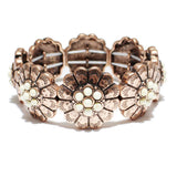 85080, WESTERN SEMI PRECIOUS STONE STRETCH BRACELET