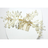 85156, HANDMADE FLOWER BRIDAL HAIR COMB