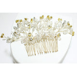 85158, HANDMADE FLOWER BRIDAL HAIR COMB