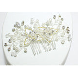 85159, HANDMADE FLOWER BRIDAL HAIR COMB