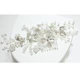 85162, HANDMADE FLOWER BRIDAL HAIR COMB