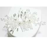 85163, HANDMADE FLOWER BRIDAL HAIR COMB