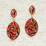 85180, CRYSTAL RHINESTONE EARRING