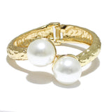 85376, PEARL W/ METAL BRACELET