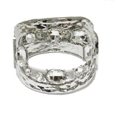 85378, RHINESTONE W/ METAL CHUNKY BRACELET