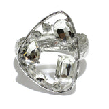 85379, RHINESTONE W/ METAL CHUNKY BRACELET