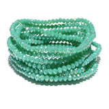 85461, MULTI LAYERED BEAD STRETCH BRACELET