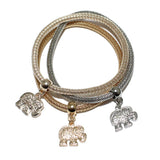 85511, ELEPHANT CHARM STRETCH BRACELET SET