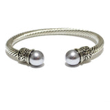 85515, PEARL DESIGNER INSPIRED CUFF BRACELET