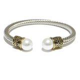 85515, PEARL DESIGNER INSPIRED CUFF BRACELET