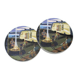 85519, HAPPY CAMPER PAINTING WORK CAR COASTER