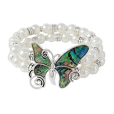 85603, BUTTERFLY SWIRL STRETCH BRACELET