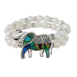 85603, ELEPHANT SWIRL STRETCH BRACELET