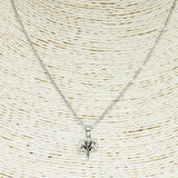 85639, DAINTY PAVE TREE OF LIFE NECKLACE *STAINLESS STEEL