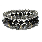 85709, BEAD MULTI LAYERED STRETCH BRACELET
