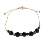 85718, SEMI PRECIOUS STONE BEAD ADJUSTABLE BRACELET