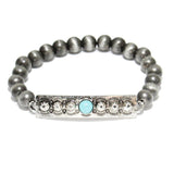 85774, WESTERN BALL BEAD STRETCH BRACELET