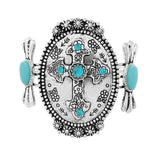 85961, WESTERN CROSS CUFF BRACELET