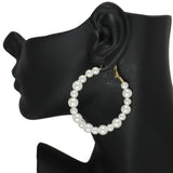 85976, BALL BEAD HOOP EARRING