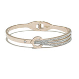 86001, ROMAN NUMERAL W/ PAVE STONE STAINLESS STEEL BRACELET